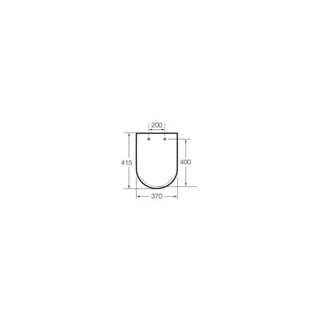 Roca Abattant WC Inspira Round Rimless Rond Blanc Brillant 4 Roca Abattant WC Inspira Round Rimless Rond Blanc Brillant – Image 2