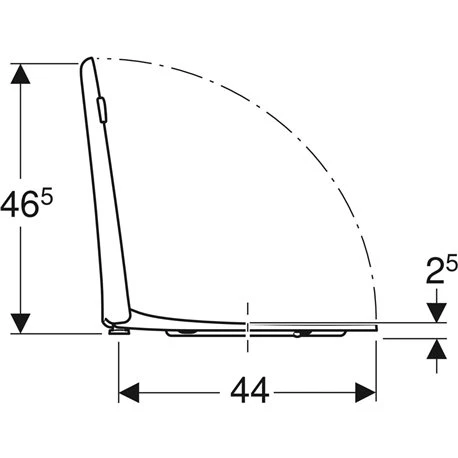 Geberit Abattant WC Renova Comfort Rouge Carmin , Adapté PMR, Fixation Dessus 6 Geberit Abattant WC Renova Comfort Rouge Carmin , Adapté PMR, Fixation Dessus – Image 4