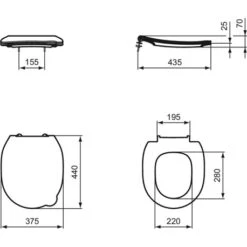 Abattant WC Contour 21 Blanc Ergonomique 9 Abattant WC Contour 21 Blanc Ergonomique -Bain Salle Produit Magasin abattant wc contour 21 blanc ergonomique 3