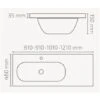 Plan De Toilette Simple Vasque 120 Cm Ancodesign -Bain Salle Produit Magasin ancodesign 1036468 120 cm