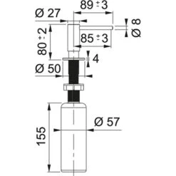 Franke Distributeur De Savon Atlas 886932 Inox -Bain Salle Produit Magasin atlas 886932 inox 2