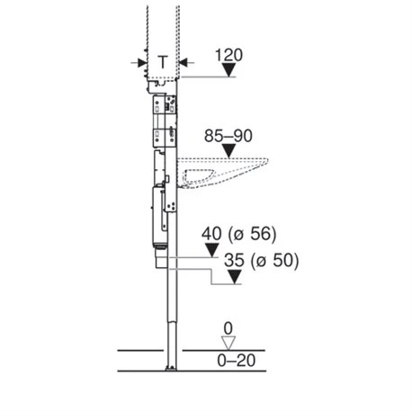 Bâti-support Duofix Lavabo 95 Cm Pour Lavabo Geberit ONE Et Robinetterie Murale 4 Bâti-support Duofix Lavabo 95 Cm Pour Lavabo Geberit ONE Et Robinetterie Murale – Image 2