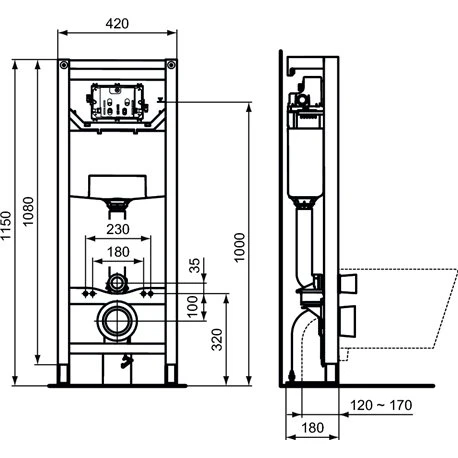 Bâti-support Prosys Autoportant Et Pneumatique, Réservoir 120 Mm 4 Bâti-support Prosys Autoportant Et Pneumatique, Réservoir 120 Mm – Image 2