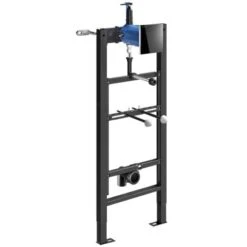 Bâti-support Tempofix 3 543006+430036 Version Piles Plaque Tempomatic 4 Noire, Urinoir Ø 35 Mm