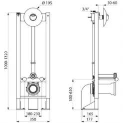 Bâti-support Tempofix 3 578405+578222 Autoportante Double Touche - Cloison De 30 à 60 Mm -Bain Salle Produit Magasin bati support tempofix 3 578405578222 autoportante double touche cloison de 30 a 60 mm 2