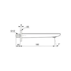 Ideal Standard Bec Mural Conca Gris Orage 9 Ideal Standard Bec Mural Conca Gris Orage -Bain Salle Produit Magasin bec mural conca gris orage 3