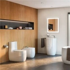 Roca WC à Poser Beyond Beige, 39,5x70,5x79 Cm -Bain Salle Produit Magasin beyond a3420b9650 a3410b1650 a801b8265b beige 37x705x79 cm 2