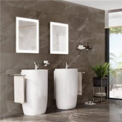 Roca Lavabo Beyond Totem 50x45x88 Cm Blanc Mat -Bain Salle Produit Magasin beyond lavabo a3270b0620 500 x 450 x 880 1 trou perce a droite blanc mat 4