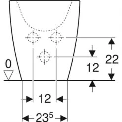 Geberit Bidet Sur Pied Citterio 41x36x56 Cm -Bain Salle Produit Magasin bidet au sol citterio keramag design 233500000 bidet citterio 560x410x360 mm 2