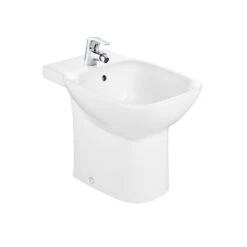 Roca Bidet Sur Pied Debba Square Blanc, 35,5x54x40 Cm, 1 Trou Percé