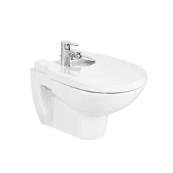 Roca Bidet Suspendu Debba Round Blanc, 40x35,5x54 Cm, 1 Trou Percé