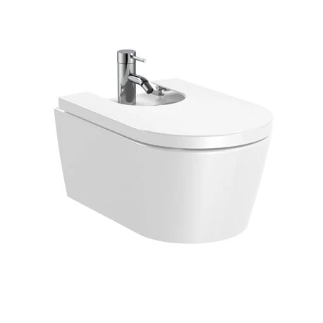 Roca Bidet Suspendu Inspira Round Blanc Brillant, 37x56x40 Cm, 1 Trou Percé, 2 Trous Préperçés 3 Roca Bidet Suspendu Inspira Round Blanc Brillant, 37x56x40 Cm, 1 Trou Percé, 2 Trous Préperçés