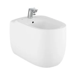 Roca Bidet Sur Pied Beyond Blanc Mat, 38x58x41 Cm, Sans Perçage Pour Fixer L'abattant