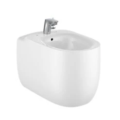 Roca Bidet Sur Pied Beyond Blanc Brillant, 38x58x41 Cm, Avec Perçage Pour Fixer L'abattant