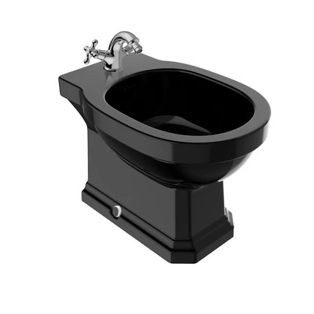 Roca Bidet Sur Pied Carmen Noir, 28x56x40 Cm, 1 Trou Percé 3 Roca Bidet Sur Pied Carmen Noir, 28x56x40 Cm, 1 Trou Percé