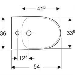 Geberit Bidet Sur Pied Renova 39x36x54 Cm -Bain Salle Produit Magasin bidet sur pied prima 00205000000 bidet prima 535x390x350 mm 2
