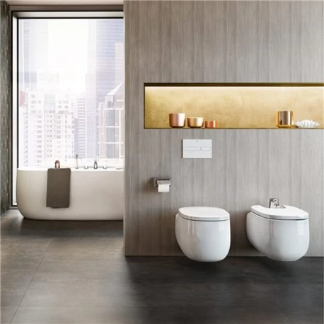 Roca Bidet Suspendu Beyond Café, 38x58x41 Cm, 1 Trou Percé 5 Roca Bidet Suspendu Beyond Café, 38x58x41 Cm, 1 Trou Percé – Image 3