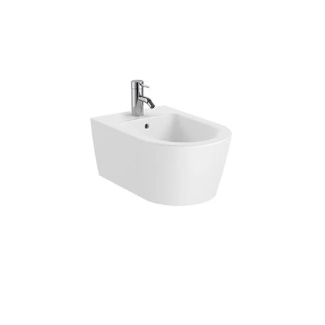 Roca Bidet Suspendu Inspira Round Blanc Mat, 37x56x40 Cm, 1 Trou Percé, 2 Trous Préperçés 3 Roca Bidet Suspendu Inspira Round Blanc Mat, 37x56x40 Cm, 1 Trou Percé, 2 Trous Préperçés
