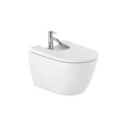Roca Bidet Suspendu Ona Blanc Mat, 36x53x29 Cm, 1 Trou Percé