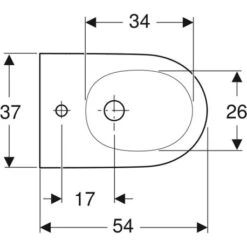 Geberit Bidet Suspendu ONE Caréné 37x30x54 Cm -Bain Salle Produit Magasin bidet suspendu one carene 37x30x54 cm 2