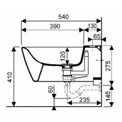 Geberit Bidet Suspendu Xeno² Caréné 23,5x35x54 Cm -Bain Salle Produit Magasin bidet suspendu xeno keramag deign 237060000 cuvette 540x410x330 mm 2