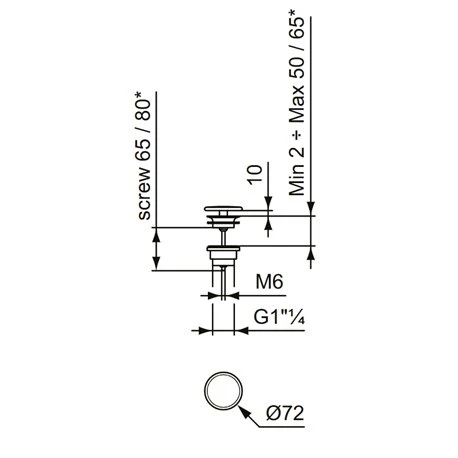 Ideal Standard Bonde à écoulement Libre Nude 3 Ideal Standard Bonde à écoulement Libre Nude