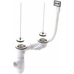 Bonde Et Vidage évier Inox 60 Mm 0204307 Avec Prise Machine à Laver