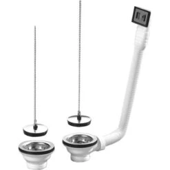 Bonde Et Vidage évier Inox 60 Mm 0204602 Sans Prise Machine à Laver