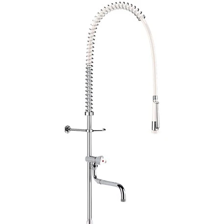 Combiné De Prélavage Douchette à Diffuseur Antitartre Avec Colonne Longue Et Bec Tube 433220 3 Combiné De Prélavage Douchette à Diffuseur Antitartre Avec Colonne Longue Et Bec Tube 433220