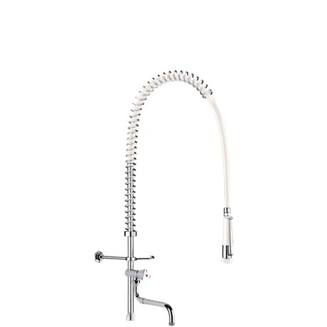 Combiné De Prélavage Douchette à Diffuseur Antitartre Avec Colonne Courte Et Bec Tube 433422 3 Combiné De Prélavage Douchette à Diffuseur Antitartre Avec Colonne Courte Et Bec Tube 433422