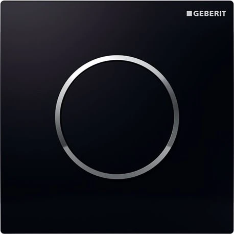 Geberit Plaque WC Commande Urinoir Type 10 Plaque Et Touche Noire Anneau Chromé Brillant 4 Geberit Plaque WC Commande Urinoir Type 10 Plaque Et Touche Noire Anneau Chromé Brillant – Image 2