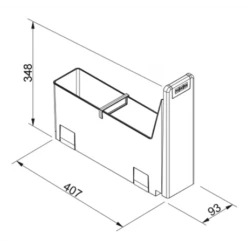 Franke Poubelle Sous évier Cube 10, 1 Bac 4,5 Litres 015573 7 Franke Poubelle Sous évier Cube 10, 1 Bac 4,5 Litres 015573 -Bain Salle Produit Magasin cube 10 15573 poubelle 1 bac 1