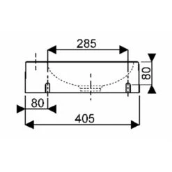 Geberit Lave-mains Diedro 40 Cm Cuve à Gauche -Bain Salle Produit Magasin diedro de 40 cm 00108120000 cuve a gauche trou perce a droite 3