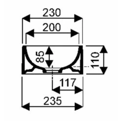 Geberit Lave-mains Diedro 40 Cm Cuve à Droite -Bain Salle Produit Magasin diedro de 40 cm 00109120000 cuve a droite trou perce a gauche 2
