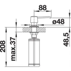 Blanco Distributeur De Savon Yano, 524256 Chromé 300 Ml 7 Blanco Distributeur De Savon Yano, 524256 Chromé 300 Ml -Bain Salle Produit Magasin distributeur de savon craton 513650 chrome contenance 300 ml 2