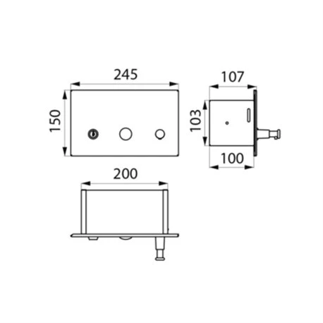 Distributeur De Savon Liquide 510711S Encastré Mural 4 Distributeur De Savon Liquide 510711S Encastré Mural – Image 2