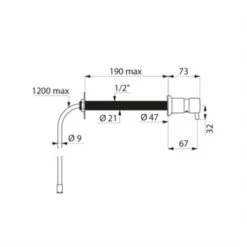 Distributeur De Savon Liquide TC 729150 Mural, Réservoir éloigné -Bain Salle Produit Magasin distributeur de savon liquide tc 729150 mural reservoir eloigne 2