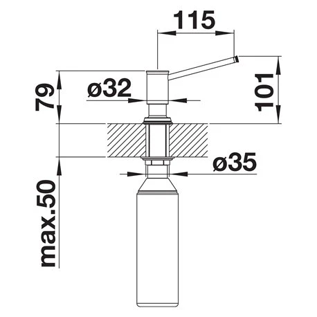 Blanco Distributeur De Savon Livia, 526698 Satin Gold 500 Ml 4 Blanco Distributeur De Savon Livia, 526698 Satin Gold 500 Ml – Image 2