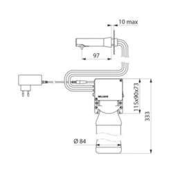 Distributeur électronique De Savon 512051P 1 Litre -Bain Salle Produit Magasin distributeur electronique de savon 512051p 1 litre 2