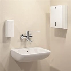 Distributeur électronique De Savon 512066W époxy Blanc -Bain Salle Produit Magasin distributeur electronique de savon 512066w epoxy blanc 2