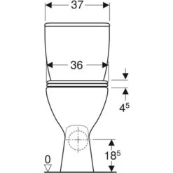 Geberit WC à Poser Bastia Avec Bride 3/6 Litres