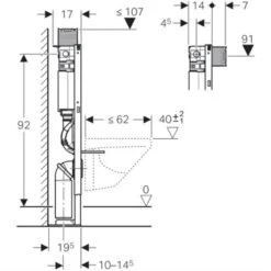 Geberit Bâti-support Duofix WC Suspendu Bâti-support WC Suspendu 98 Cm, Autoportant 7 Geberit Bâti-support Duofix WC Suspendu Bâti-support WC Suspendu 98 Cm, Autoportant -Bain Salle Produit Magasin duofix 111036001 geberit bati support 98 cm reservoir encastrer 2
