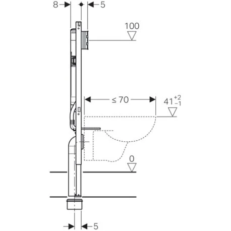 Geberit Bâti-support Duofix WC Suspendu Bâti-support WC Suspendu 114 Cm 6 Geberit Bâti-support Duofix WC Suspendu Bâti-support WC Suspendu 114 Cm – Image 4