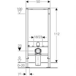 Geberit Bâti-support Duofix WC Suspendu Bâti-support WC Suspendu 112 Cm Sans Réservoir -Bain Salle Produit Magasin duofix sans reservoir en applique 111321001 bati support sans reservoir 3