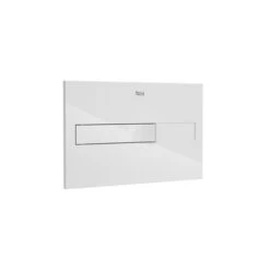 Roca Plaque De Commande Duplo One PL2 Single Blanc Brillant