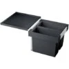 Blanco Poubelle Sous évier Flexon II 45/2, 2 Bacs 16+16 Litres -Bain Salle Produit Magasin flexon ii 45 2 521468 noir