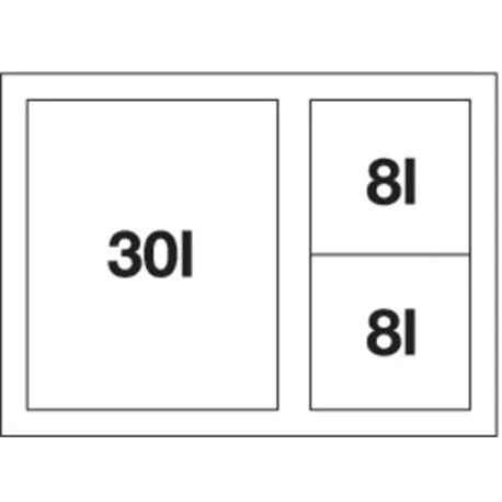 Blanco Poubelle Sous évier Flexon II XL 60/3, 3 Bacs 30+8+8 Litres 6 Blanco Poubelle Sous évier Flexon II XL 60/3, 3 Bacs 30+8+8 Litres – Image 4