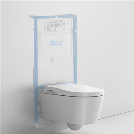 Roca WC Suspendu Inspira In-Wash Blanc Avec Abattant Frein De Chute 9 Roca WC Suspendu Inspira In-Wash Blanc Avec Abattant Frein De Chute – Image 7