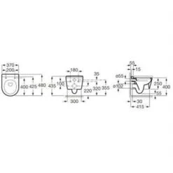 Roca WC Suspendu Inspira Round Blanc Mat 37x48x40 Cm, Avec Abattant Frein De Chute -Bain Salle Produit Magasin inspira round a346528620 a80152c62b blanc mat 37x48x40 cm 2