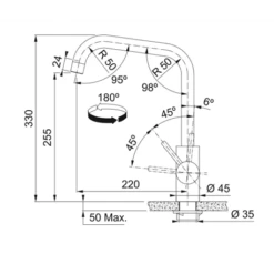 Franke Mitigeur Cuisine Kubus A Bec Inox 474702 15 Franke Mitigeur Cuisine Kubus A Bec Inox 474702 -Bain Salle Produit Magasin kubus 474702 mitigeur a bec inox 3